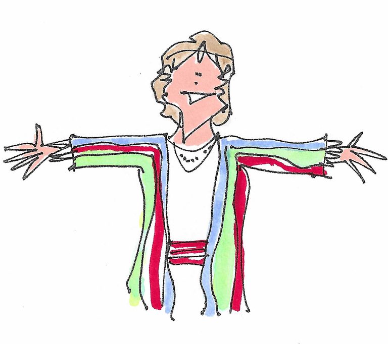 Joseph in his coat of many colors